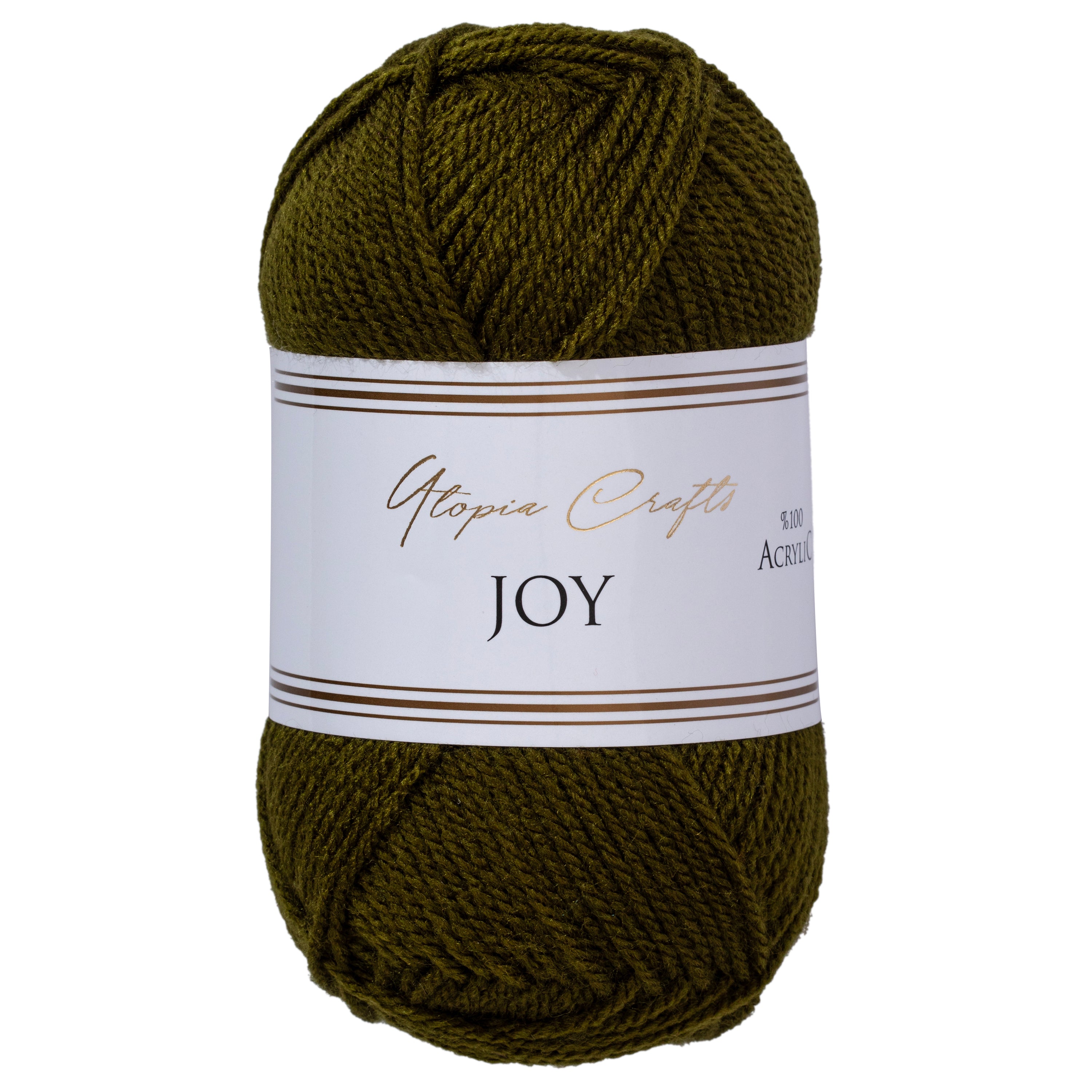 Utopia Crafts JOY Uni Strick und Häkelgarn (Waldgrün)