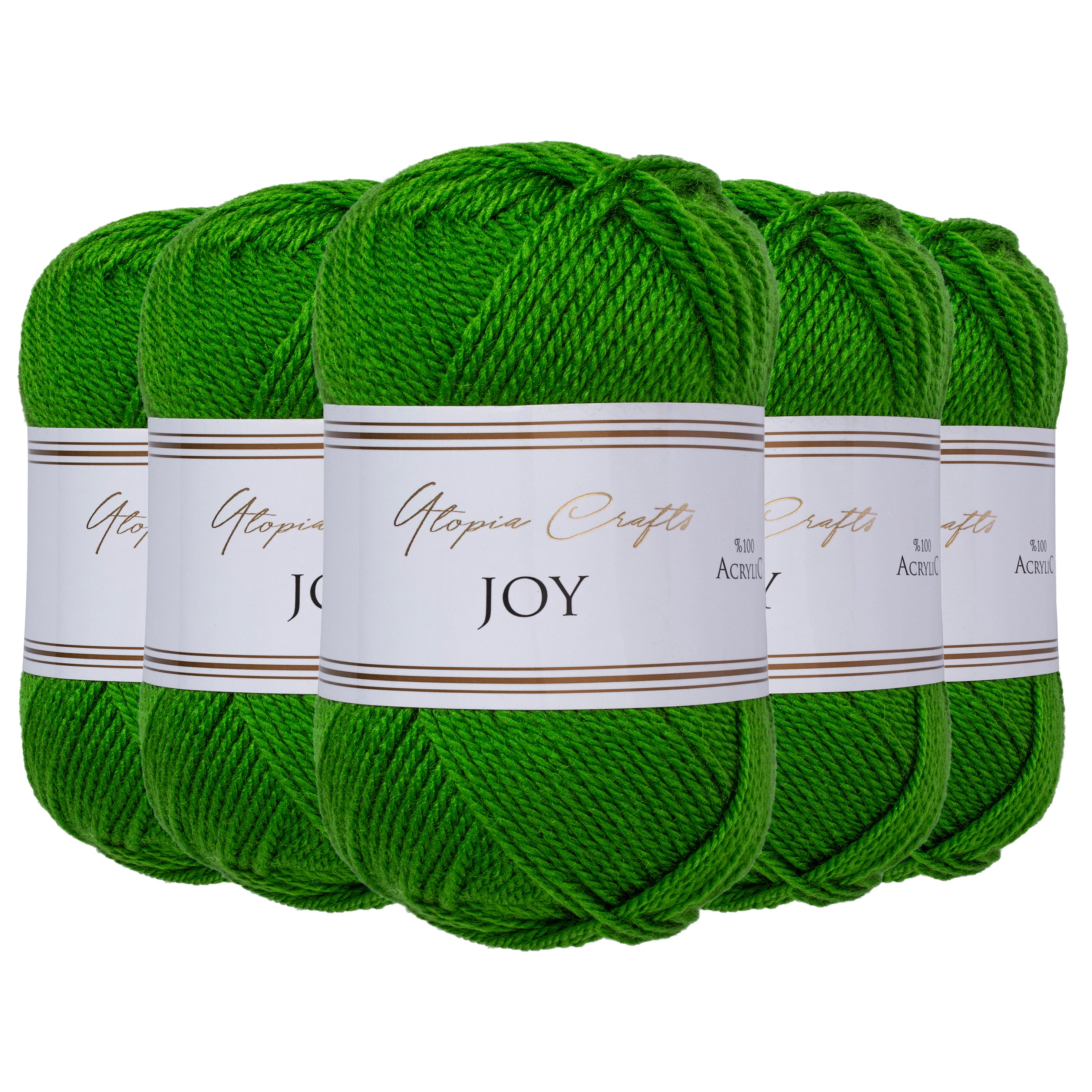 Utopia Crafts JOY Uni Strick und Häkelgarn (Smaragdgrün)